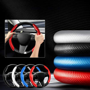 Carbon Fiber Steering Wheel Cover (Set of 2)