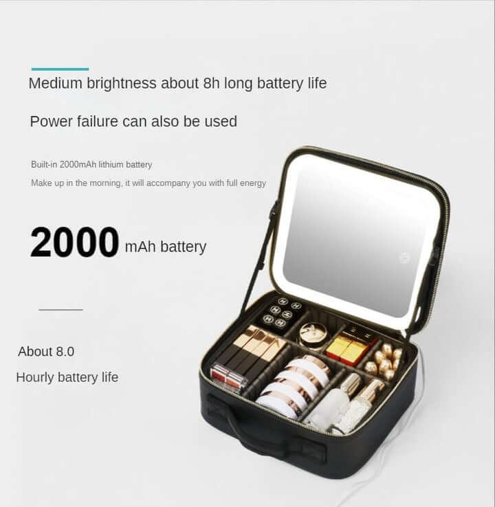 Makeup Bag with LED Mirror - 961stores