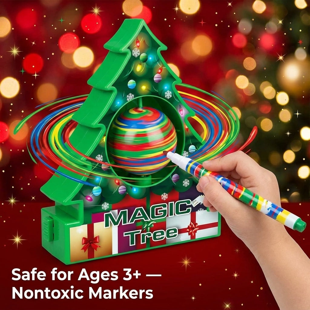 Spin Art Christmas Ornament Craft Kit