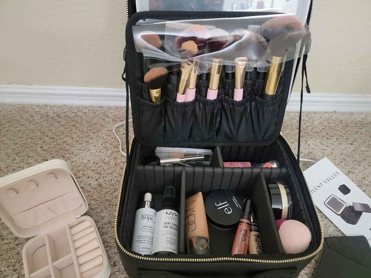 Makeup Bag with LED Mirror - 961stores