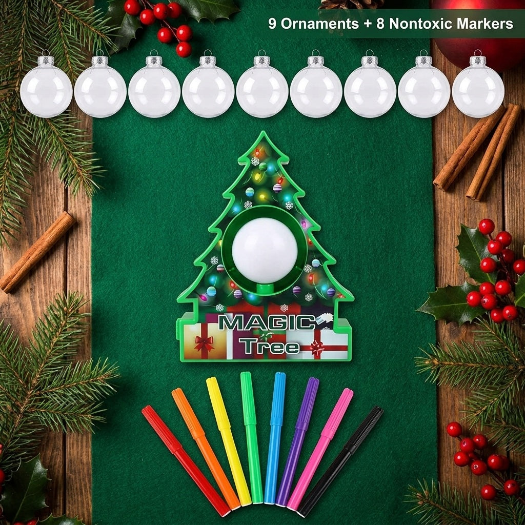 Spin Art Christmas Ornament Craft Kit