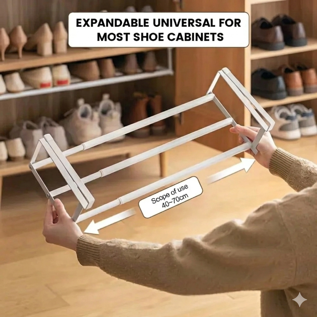 Extensible Shoe Rack Organizer