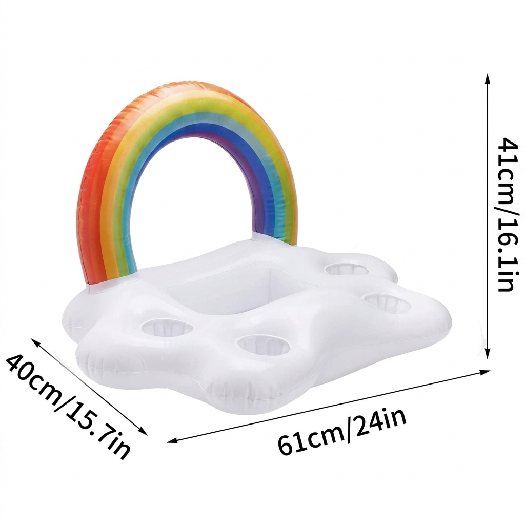 Inflatable Rainbow Floating Bar