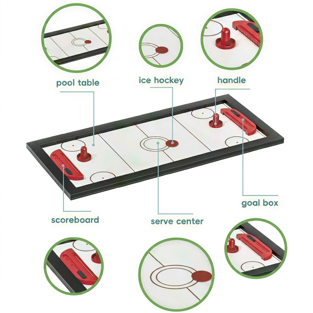 4-in-1 Multi-Game Table Set