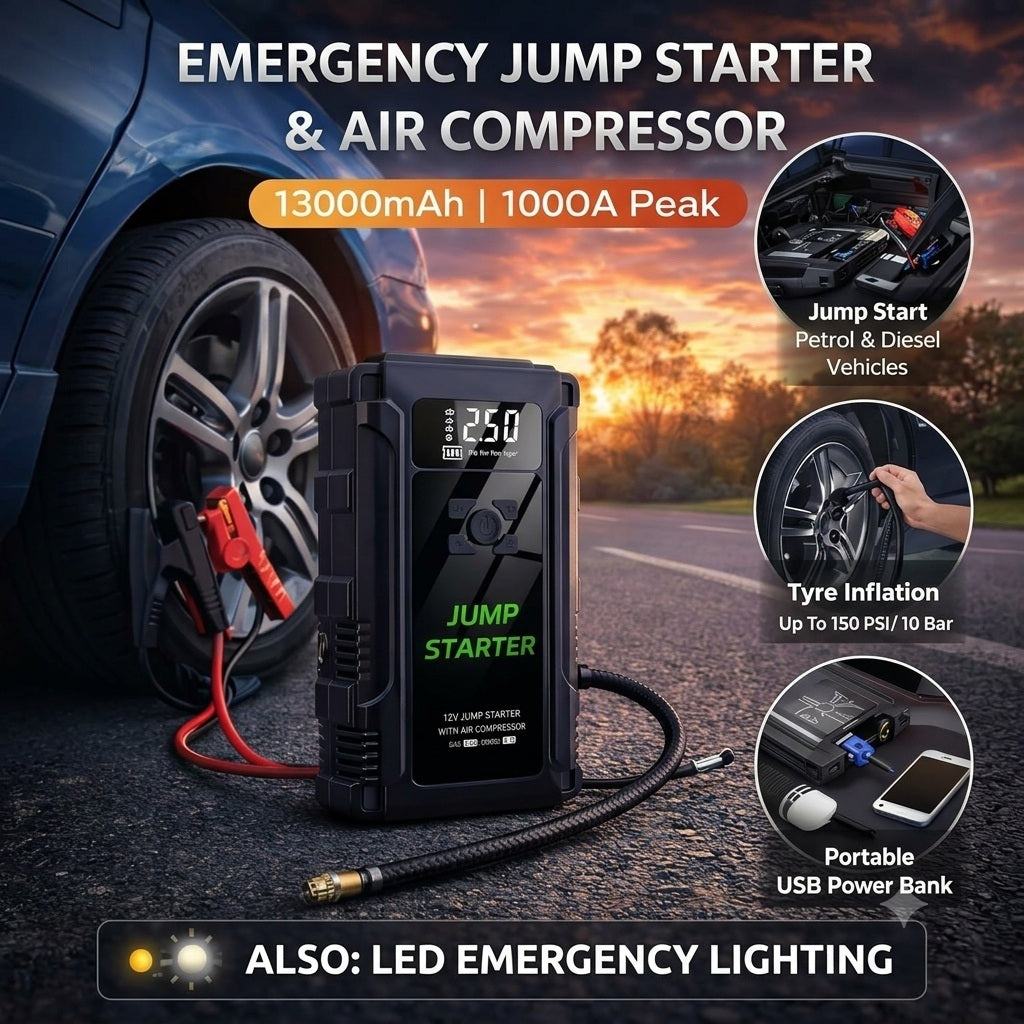 Portable Car Battery Jump Starter