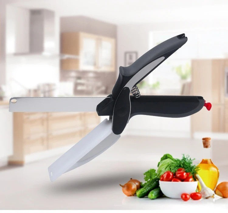 2 in 1 Kitchen Scissors and Knife