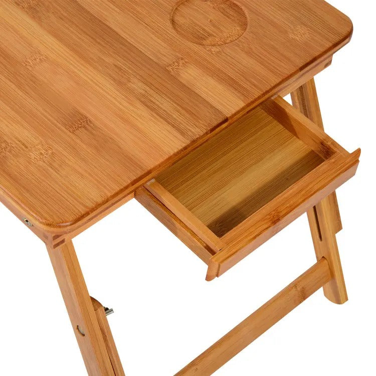 Bamboo Folding Laptop Table