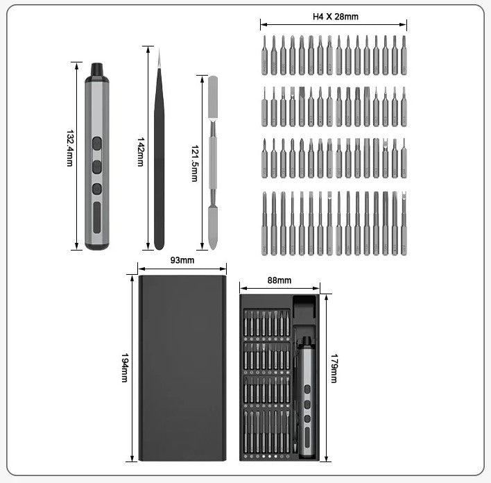 Rechargeable 68 in 1 Electric Screwdriver