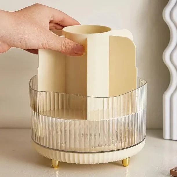 Rotating Makeup Brush Organizer