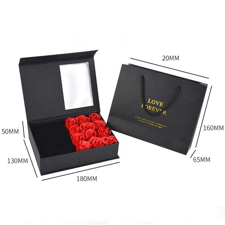 Eternal Rose Gift Box with Blue Butterfly Necklace