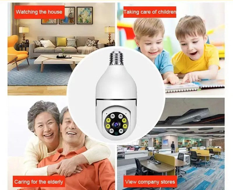 Light Bulb Security Camera 720P