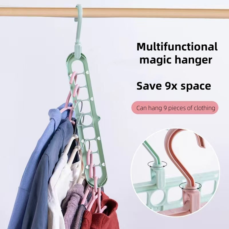 9-Holes Space Saving Hangers