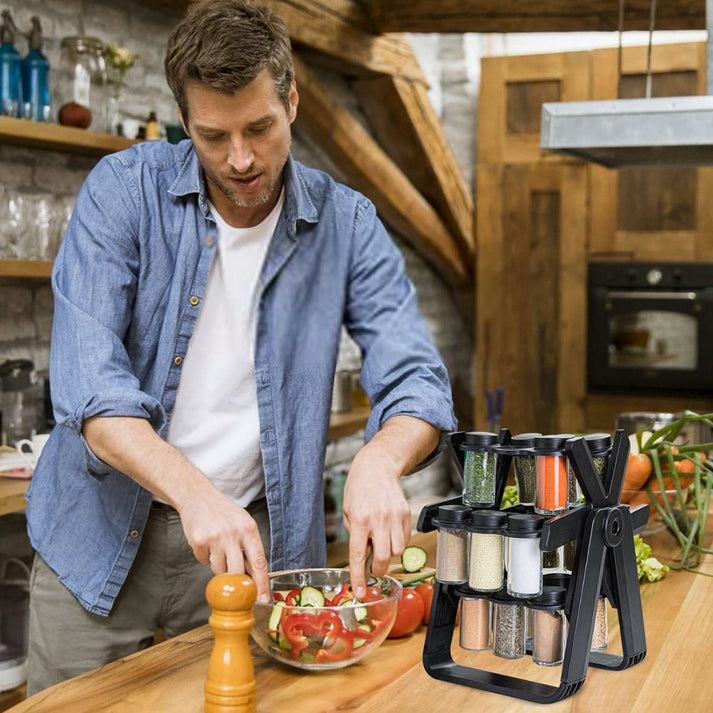 18-Jar Rotating Rack