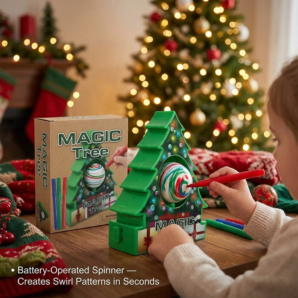 Spin Art Christmas Ornament Craft Kit