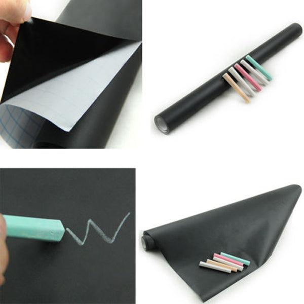 Blackboard Wall Sticker with 5 Free chalks (طبشور) - 961stores