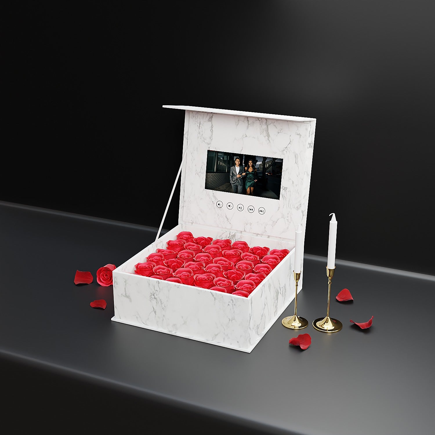 Marble Gift Box with LCD Screen