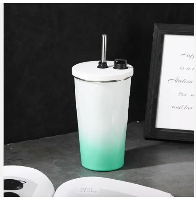 Gradient Sip Cup With Straw & Sip Lid
