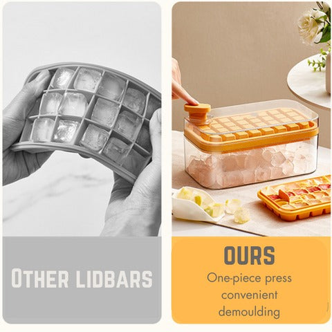 One Button Ice Cube Tray