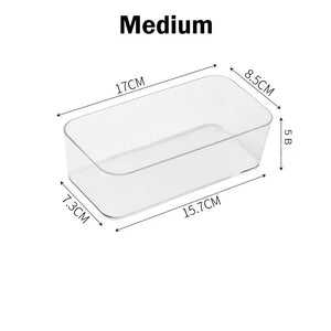 Clear Desk Drawer Organizer