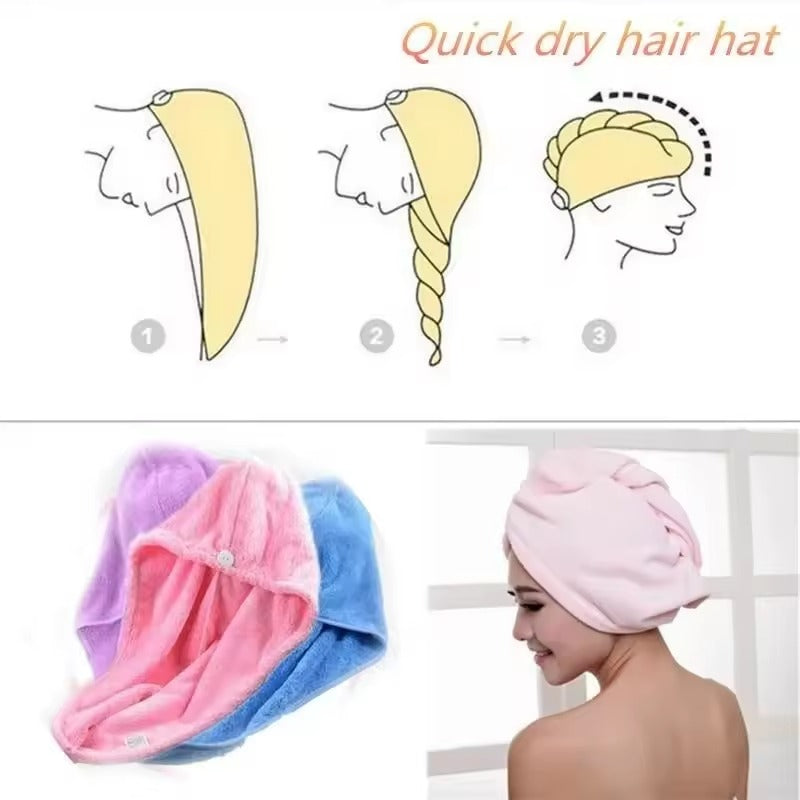 Highly Absorbent Hair Drying Cap