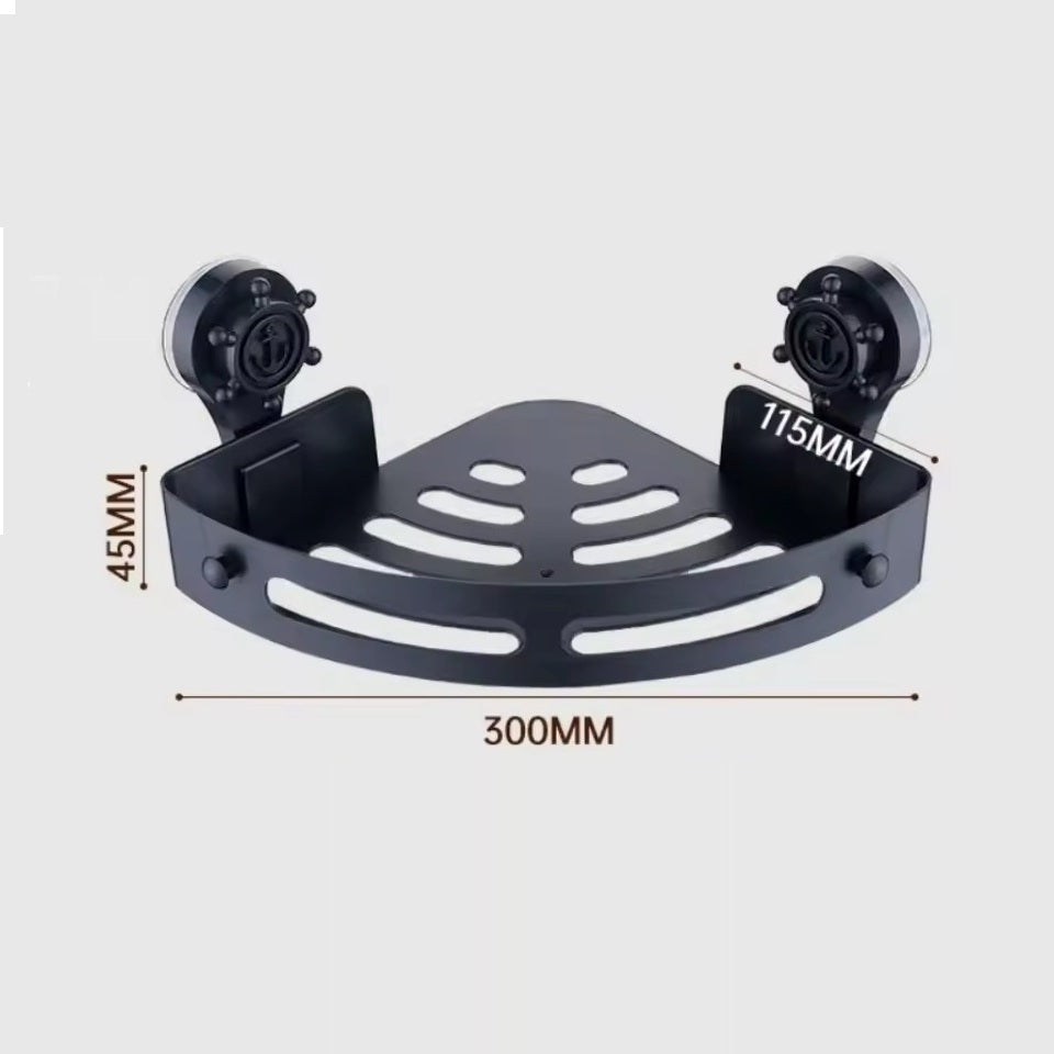 Plastic Corner Bathroom Suction Rack