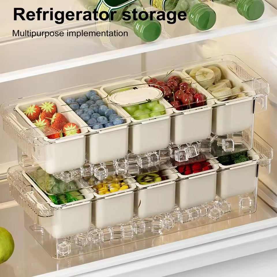 5 in 1 Transparent Storage Containers