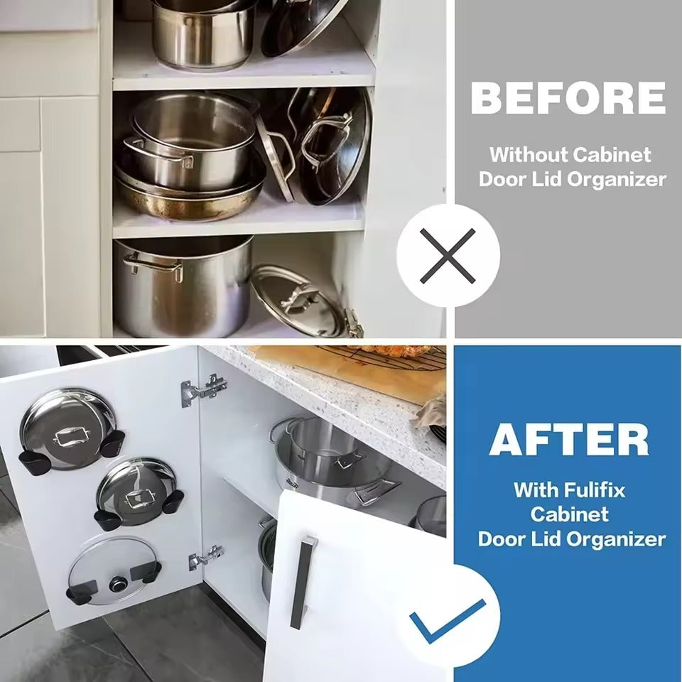 Pot Lid Wall Organizer (Set of 4)