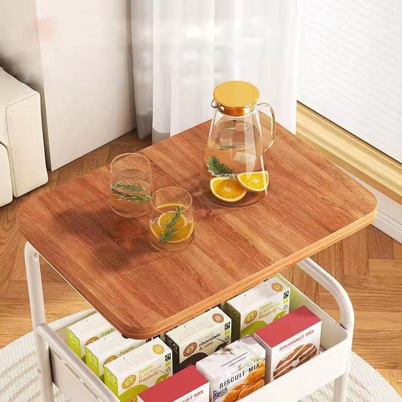 Slim Rolling Side Table