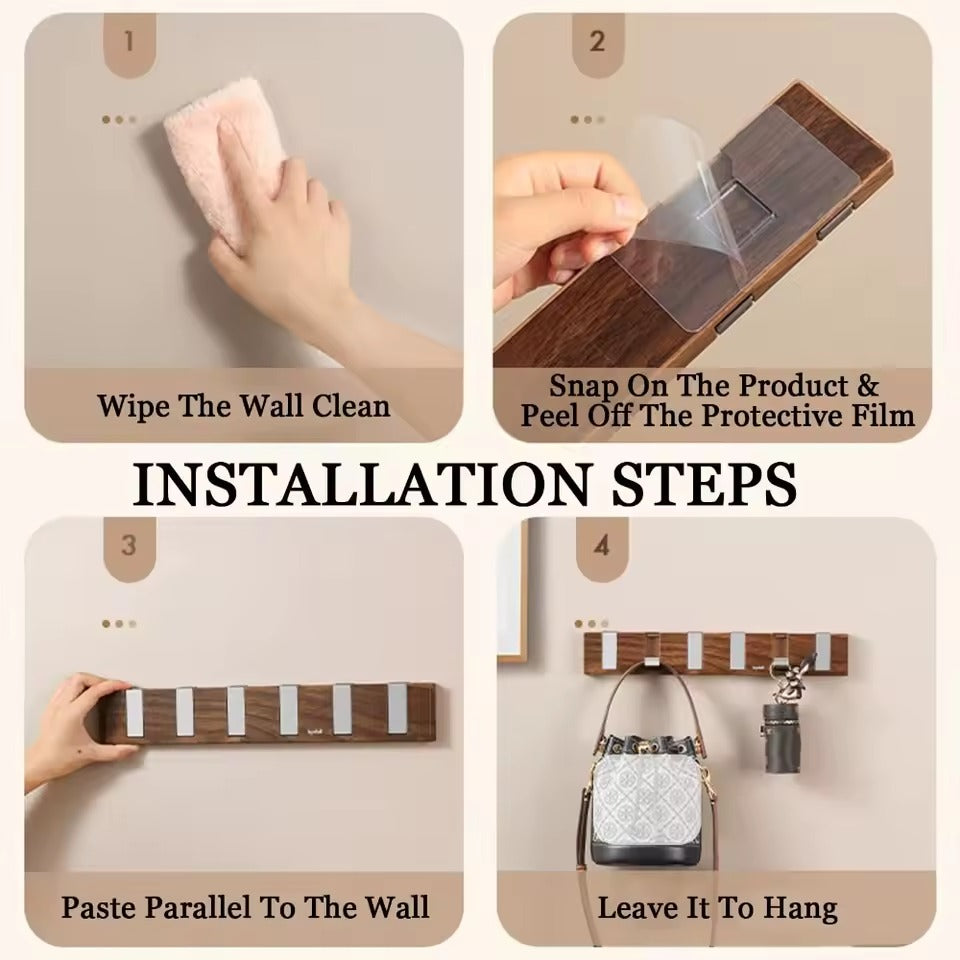 Plastic Brown Hook Rack