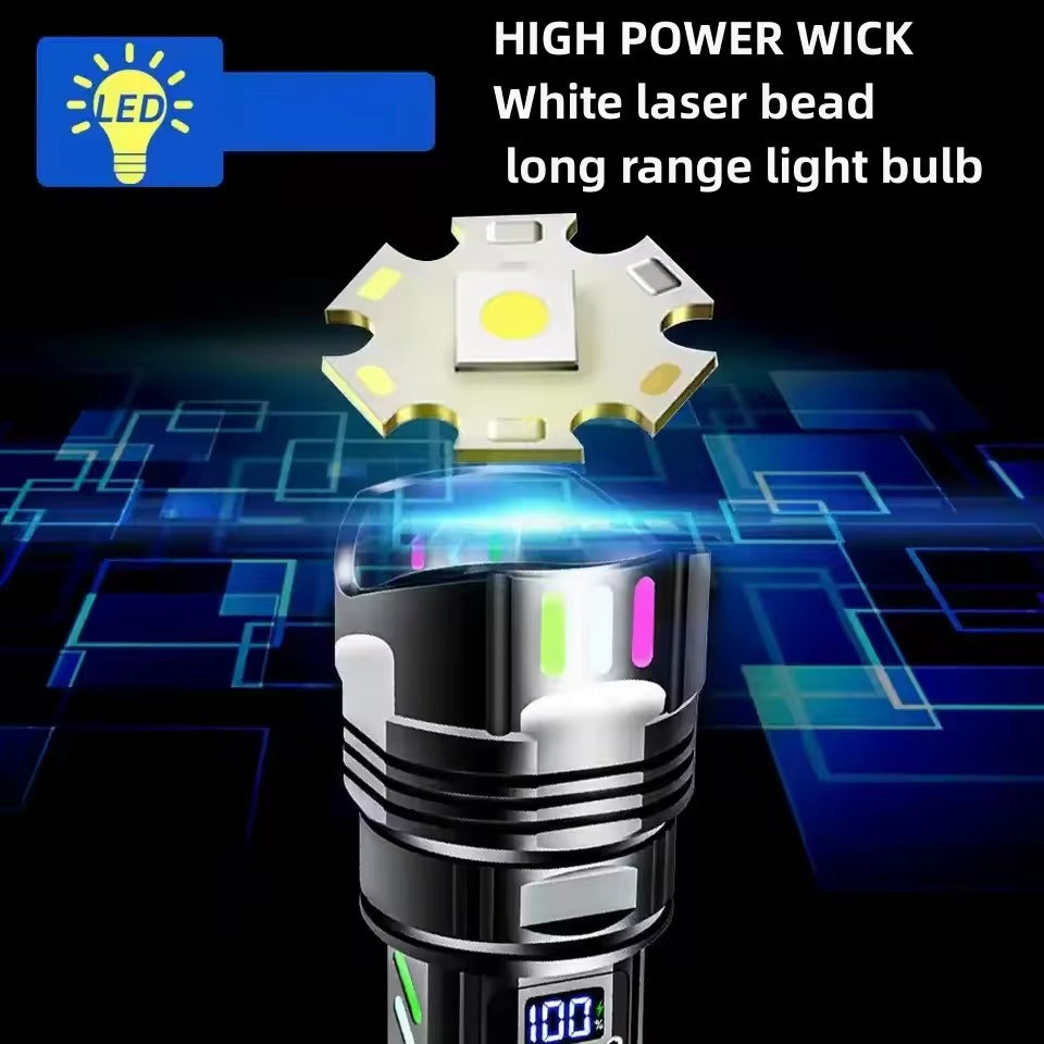 High-Power Rechargeable Flashlight