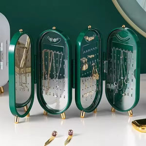 Foldable Mirror Jewelry Organizer
