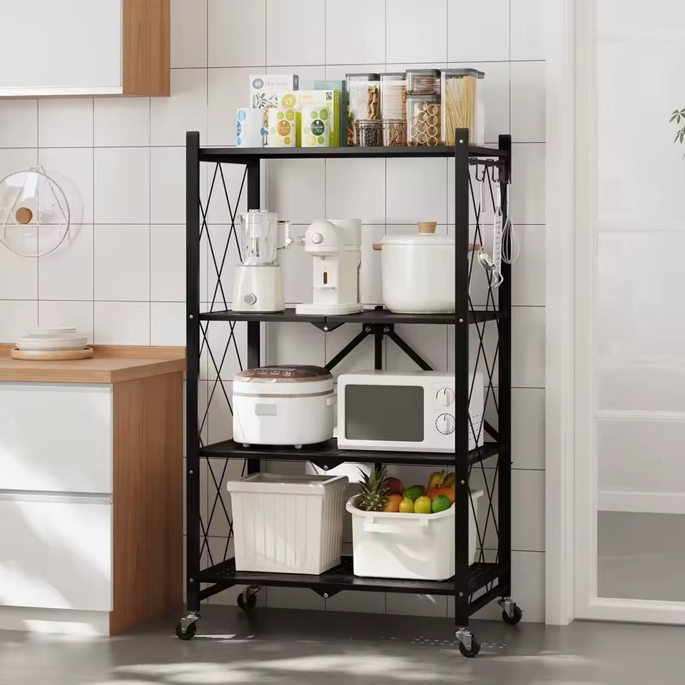 Foldable Shelves with Wheels