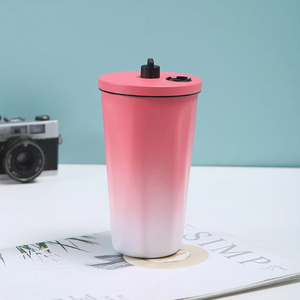 Gradient Sip Cup With Straw & Sip Lid