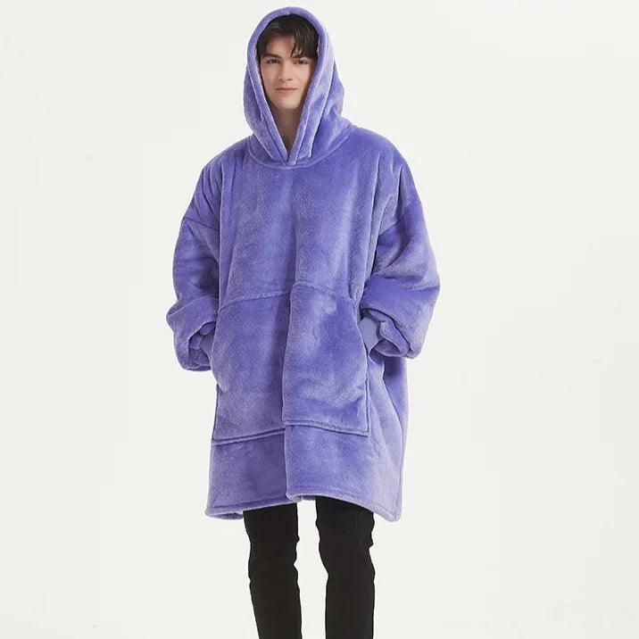 Purple comfy blanket hoodie sale