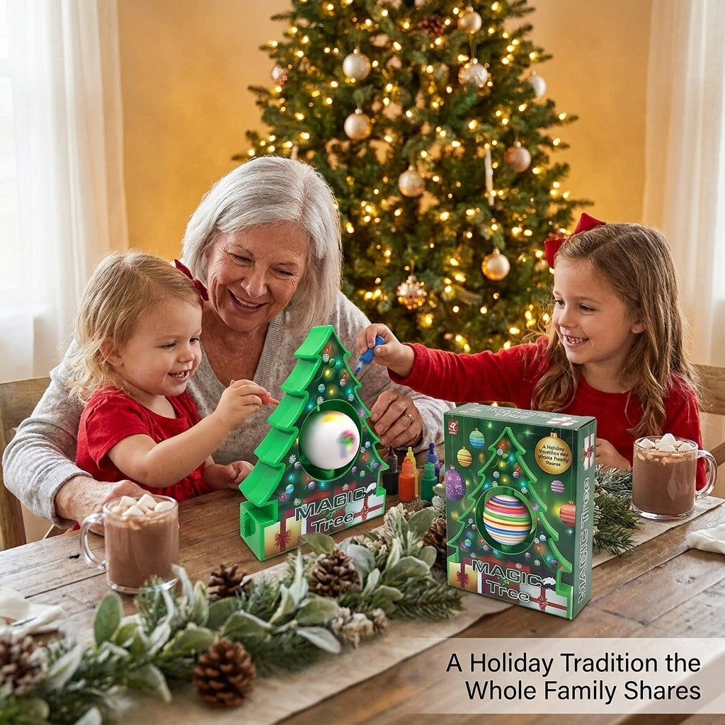 Spin Art Christmas Ornament Craft Kit