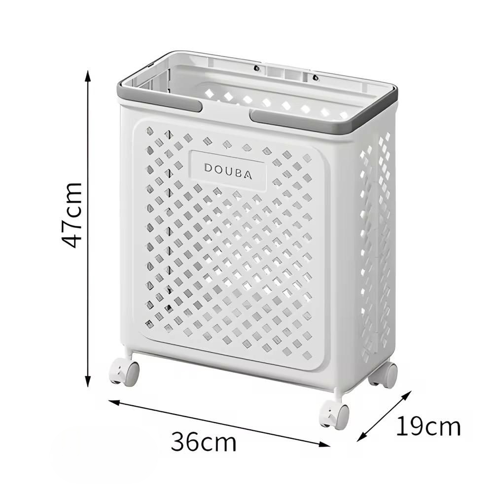Foldable Rolling Laundry Basket