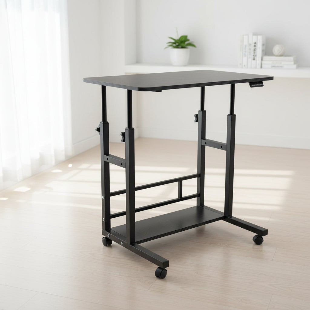Adjustable Rolling Side Table