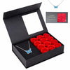 Eternal Rose Gift Box with Blue Butterfly Necklace