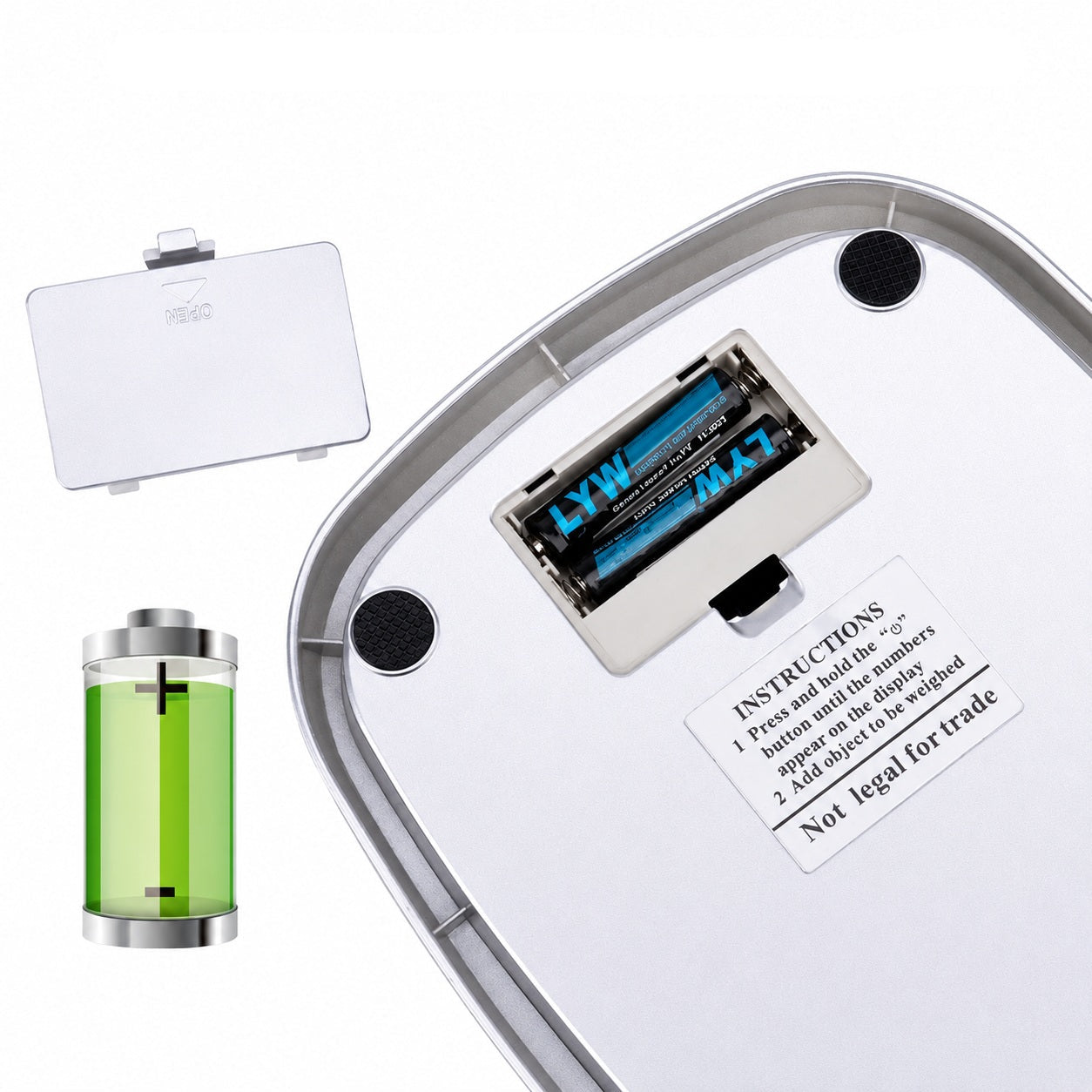 Digital Kitchen Scale with LCD Display