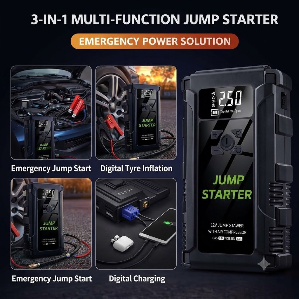 Portable Car Battery Jump Starter