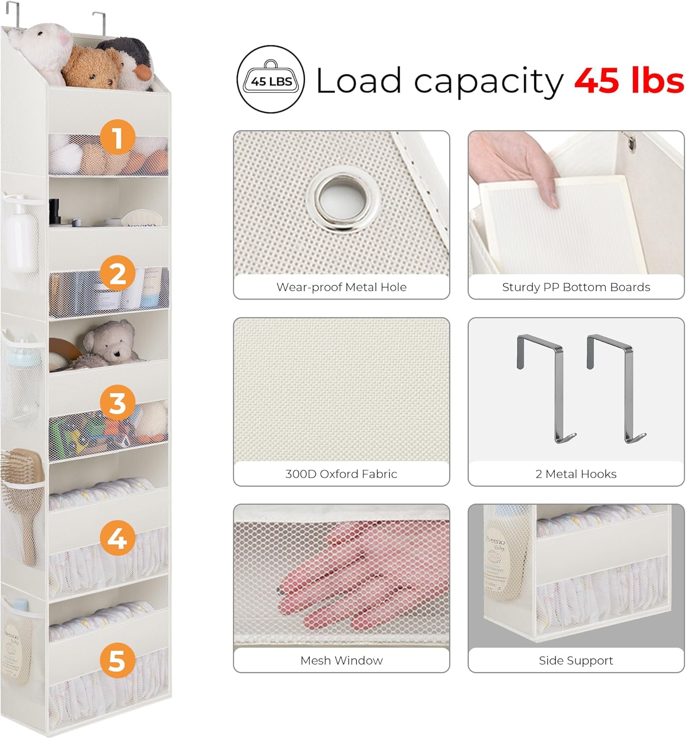 Over Door 5 Layers Organizer