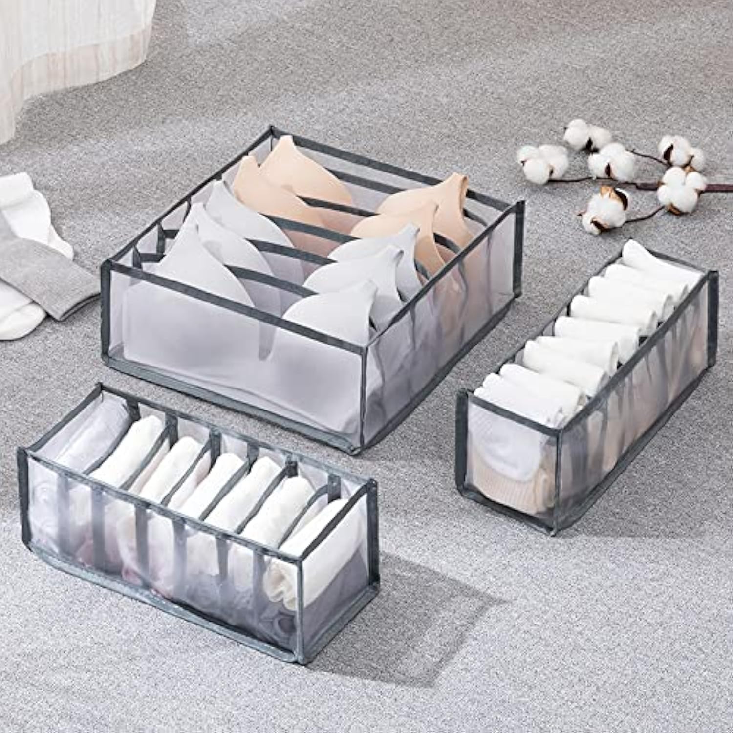 3 Pieces Drawer Organizer Set