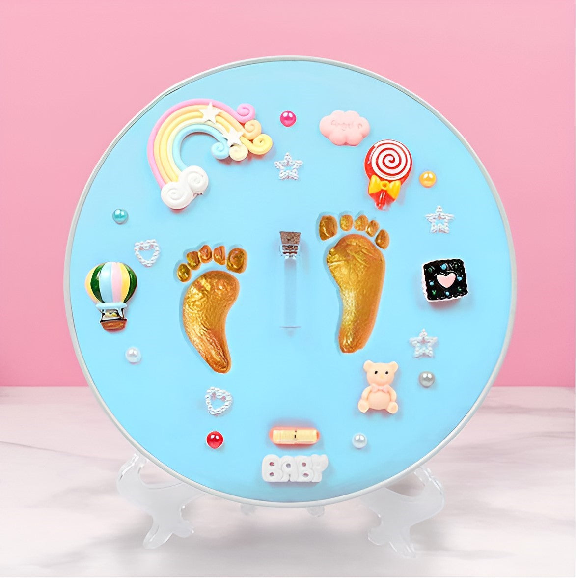 DIY Baby Handprint & Footprint