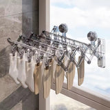 Foldable Suction Clothes Drying Rack