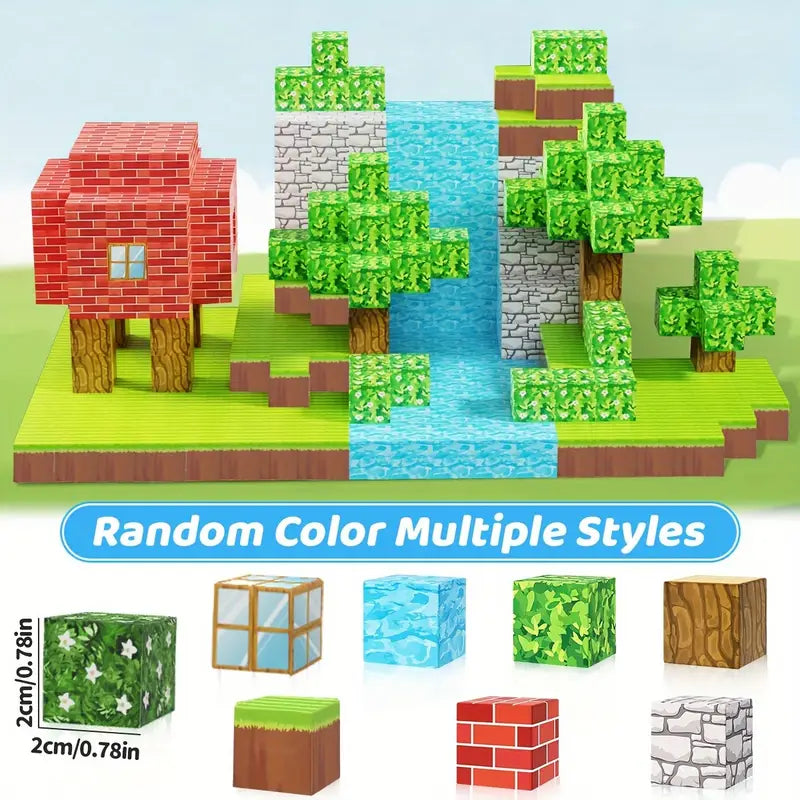 114-Pcs Magnetic Minecraft Blocks Set