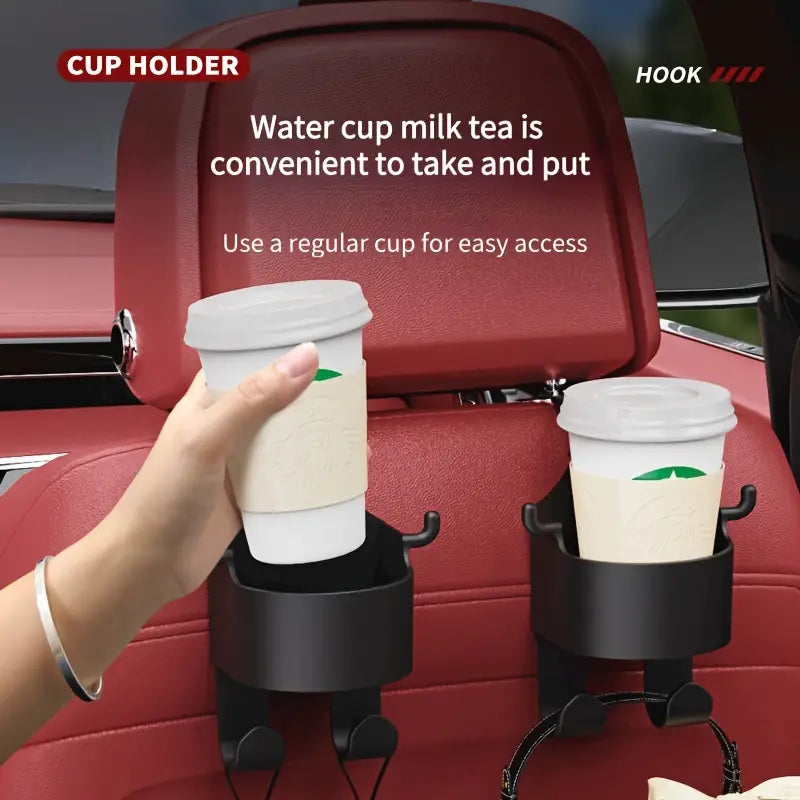 4 in 1 Car Hook cupholder (Set of 2)