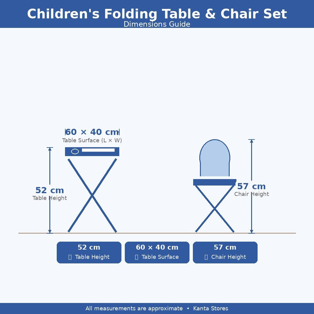 Foldable Kids Study Table with Tablet Stand