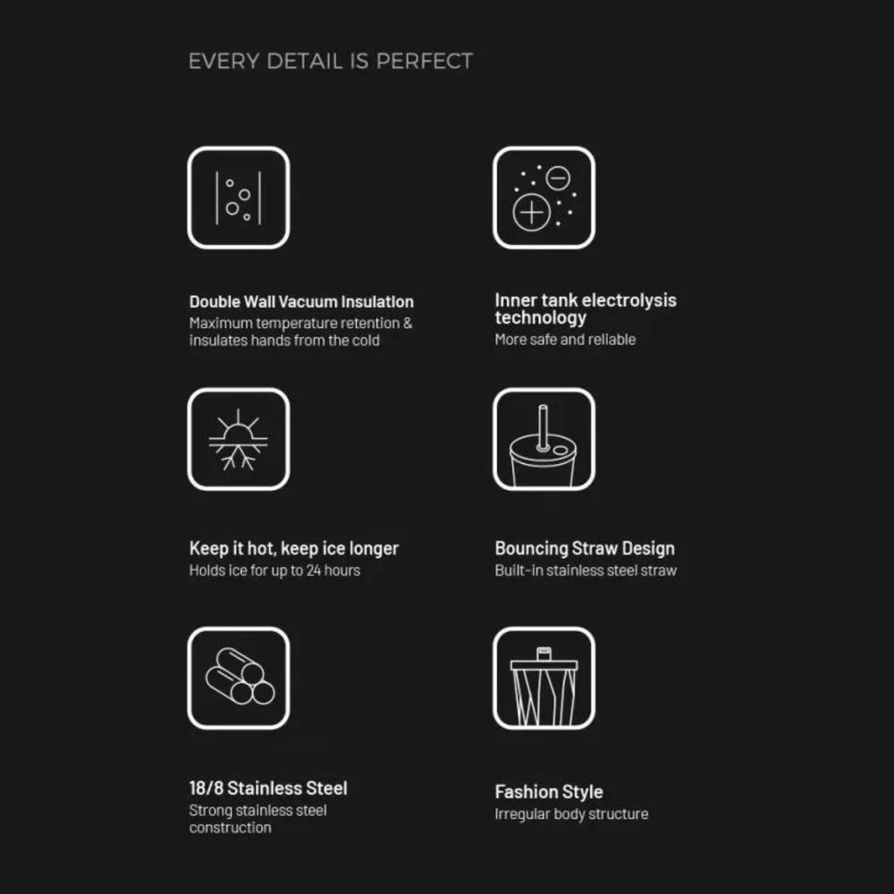 Gradient Sip Cup With Straw & Sip Lid