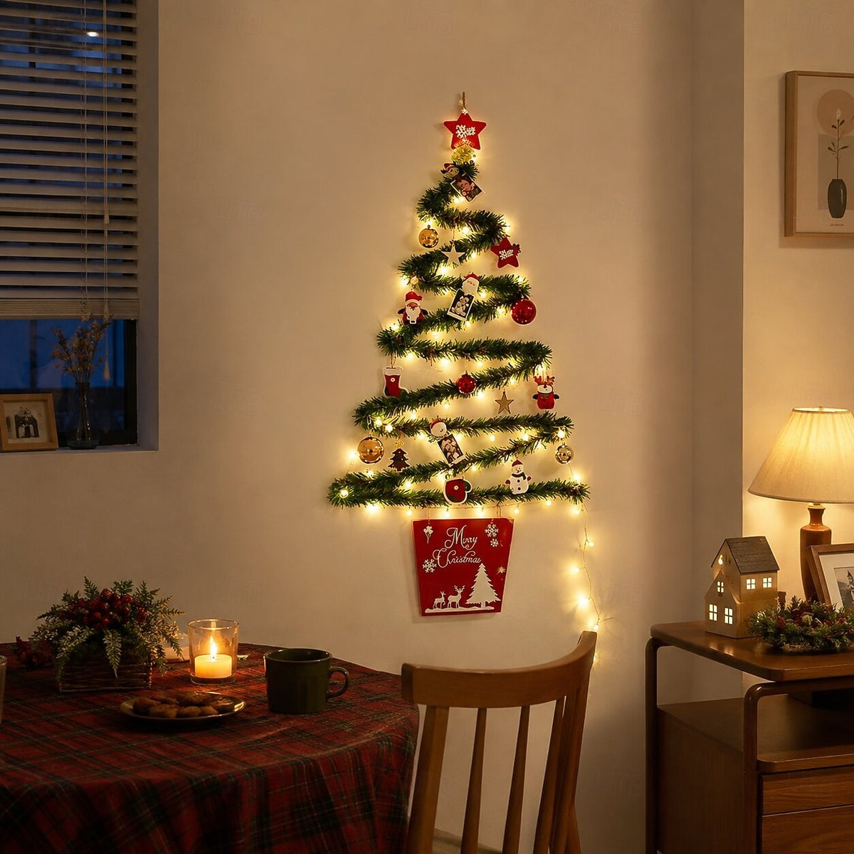 Christmas Garland with Lights