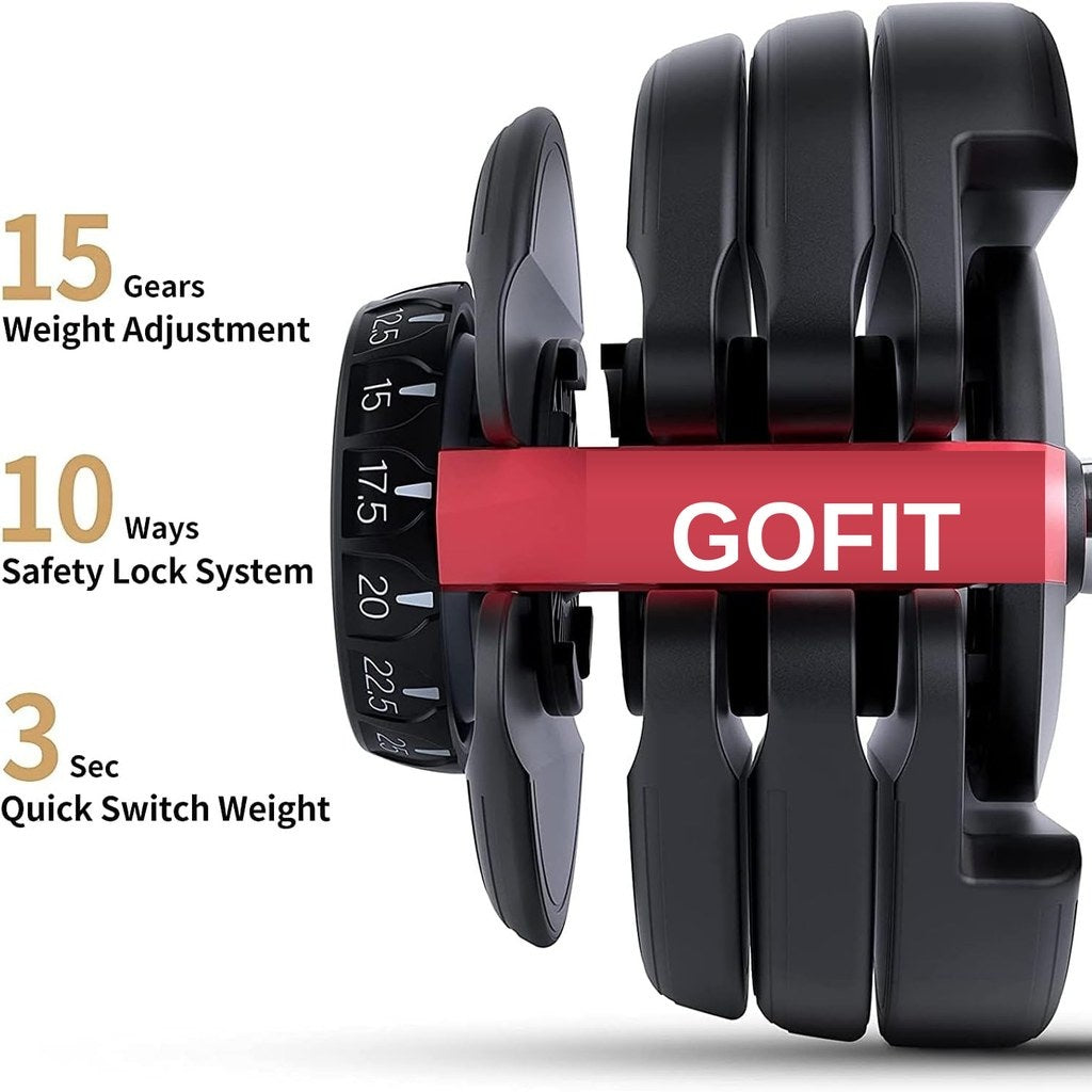 Adjustable Dumbbell Set (25KG)